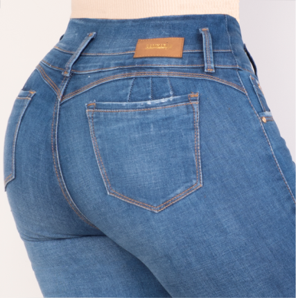 JEANS SKINNY LEVANTA COLA 40357
