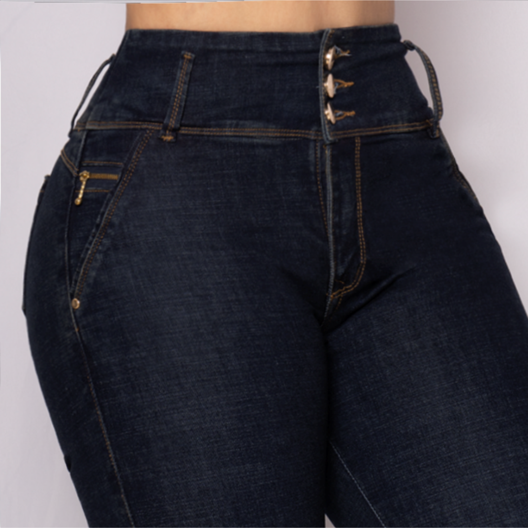 JEANS SKINNY LEVANTA COLA 40327