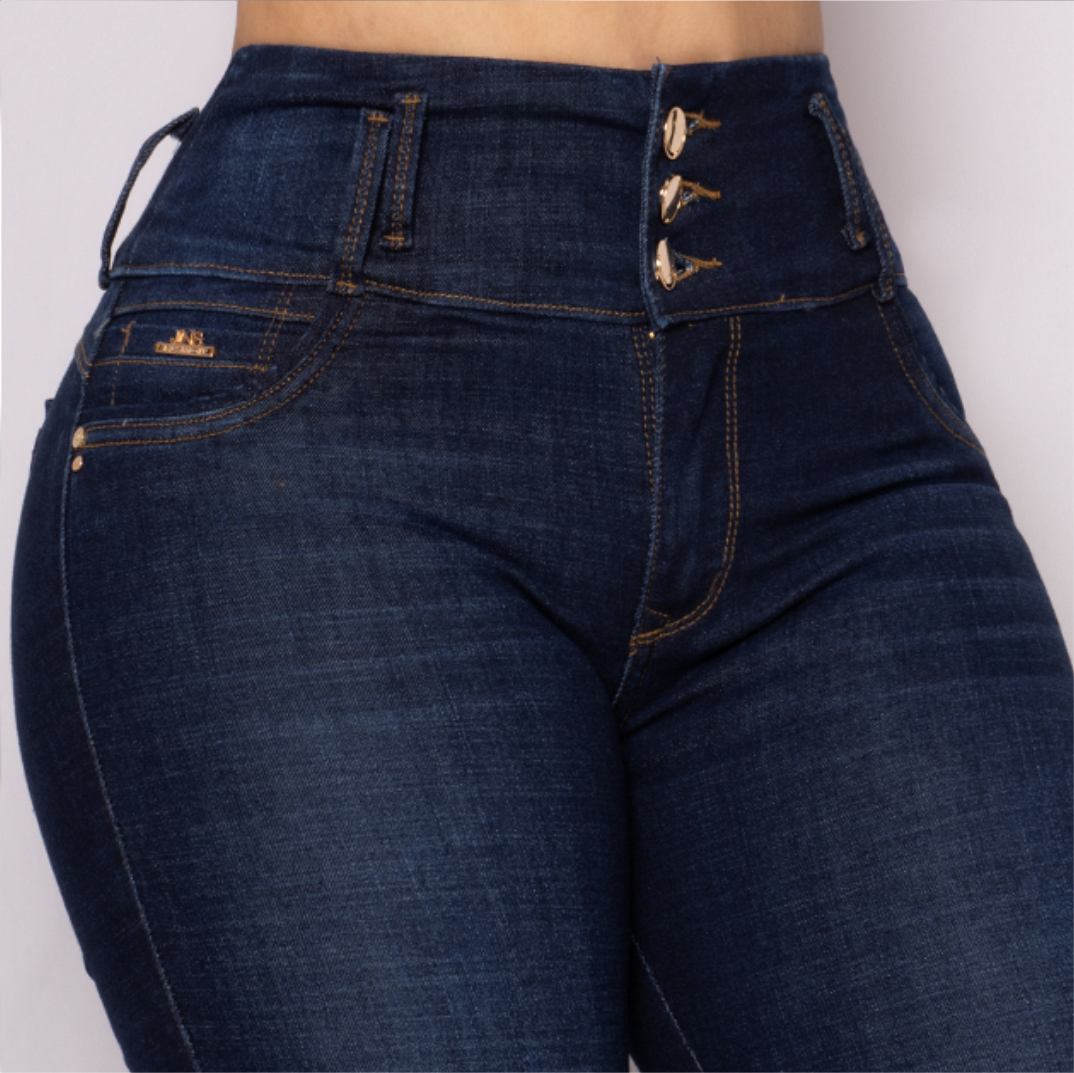 JEANS SKINNY LEVANTA COLA 40328