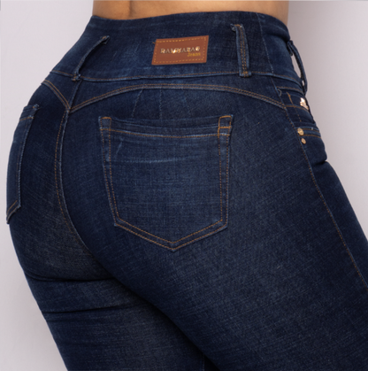JEANS SKINNY LEVANTA COLA 40328