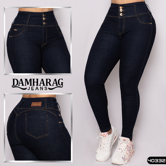 JEANS SKINNY LEVANTA COLA 40332