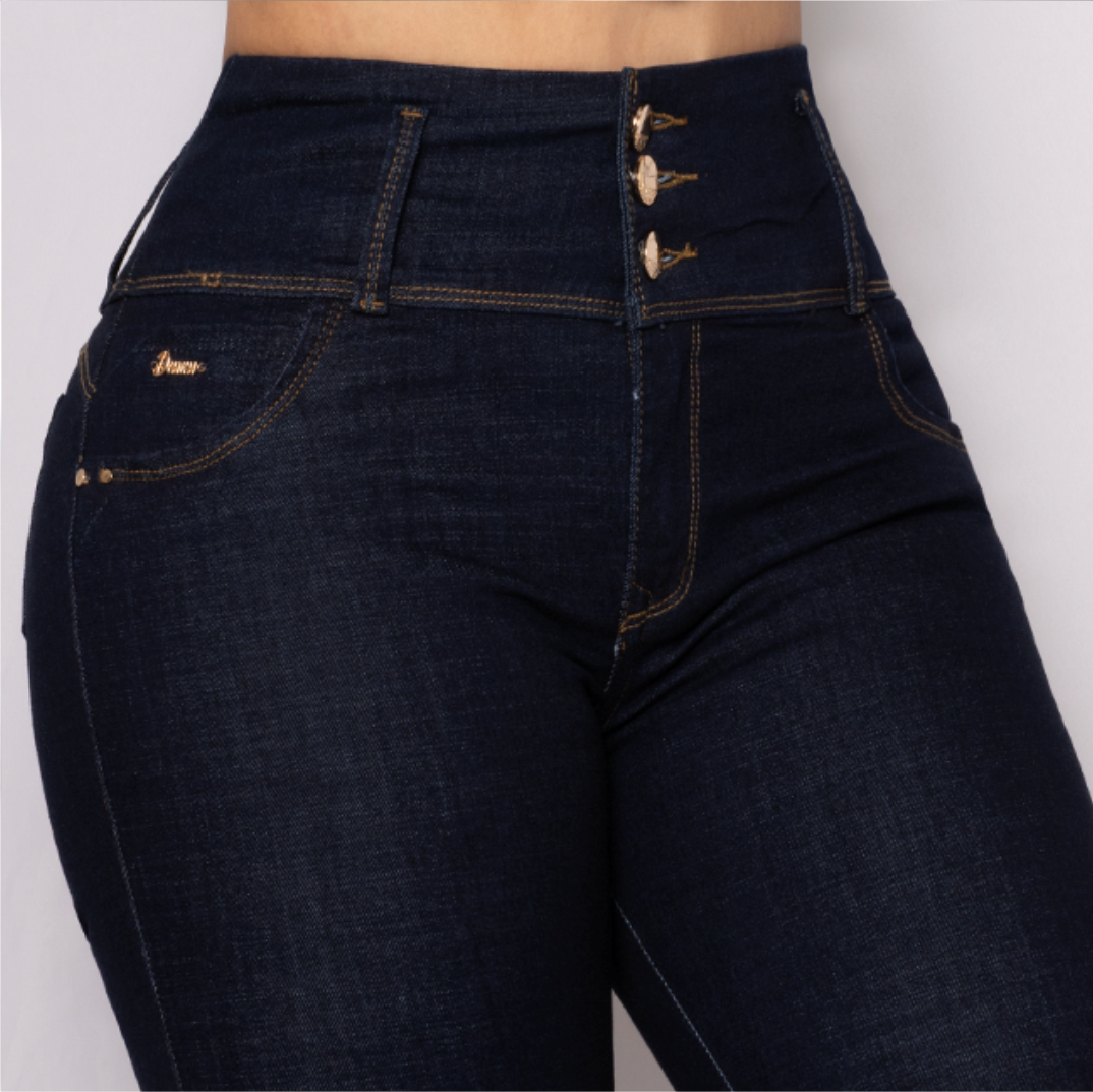 JEANS SKINNY LEVANTA COLA 40332