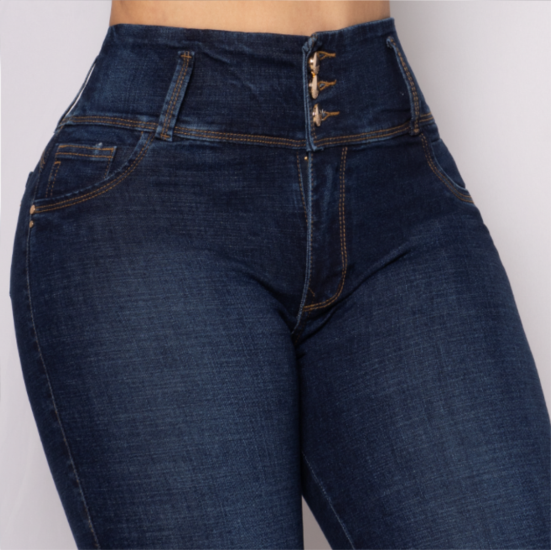 JEANS SKINNY LEVANTA COLA 40336
