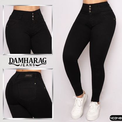 JEANS SKINNY LEVANTA COLA 40348