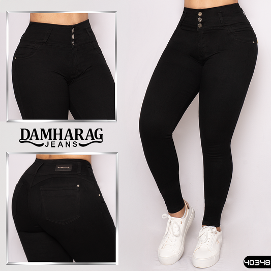 JEANS SKINNY LEVANTA COLA 40348