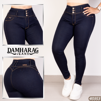 JEANS SKINNY LEVANTA COLA 40353