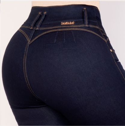 JEANS SKINNY LEVANTA COLA 40353