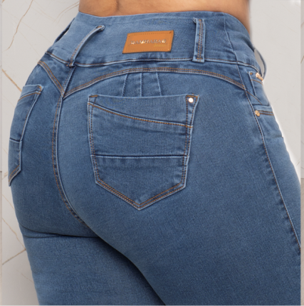 JEANS SKINNY LEVANTA COLA 40356
