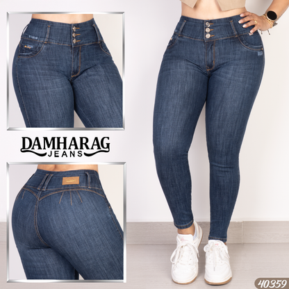 JEANS SKINNY LEVANTA COLA 40359