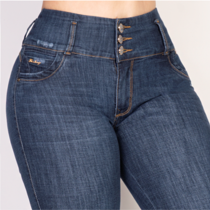 JEANS SKINNY LEVANTA COLA 40359