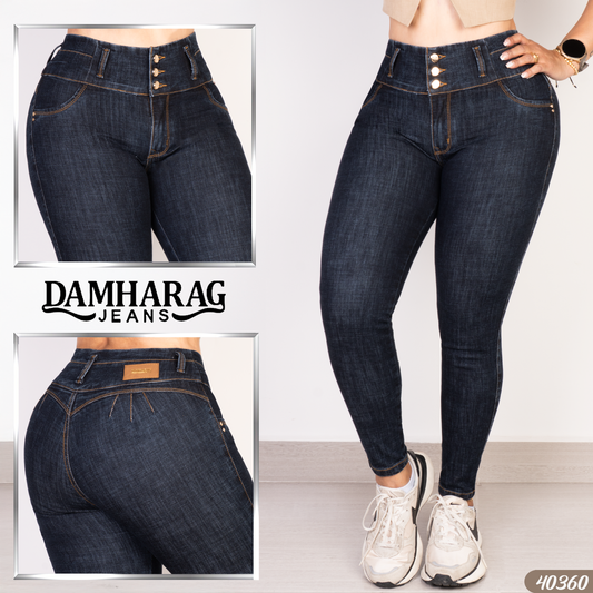 JEANS SKINNY LEVANTA COLA 40360