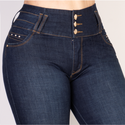 JEANS SKINNY LEVANTA COLA 40361