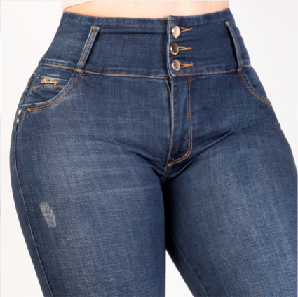 JEANS SKINNY LEVANTA COLA 40362