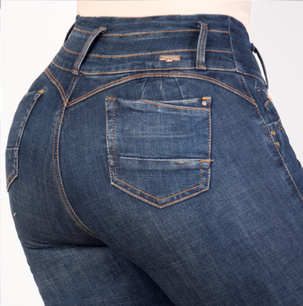 JEANS SKINNY LEVANTA COLA 40362