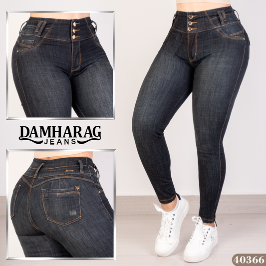 JEANS SKINNY LEVANTA COLA 40366