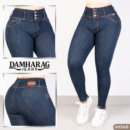 JEANS SKINNY LEVANTA COLA 40368