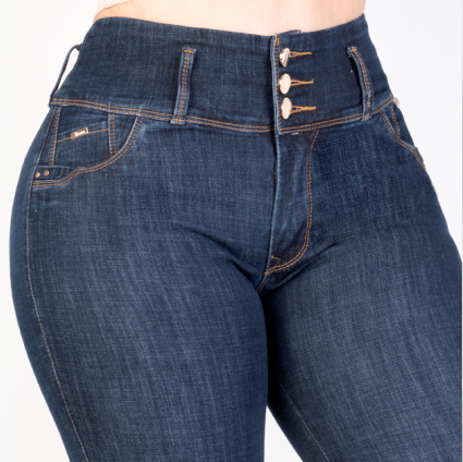 JEANS SKINNY LEVANTA COLA 40368