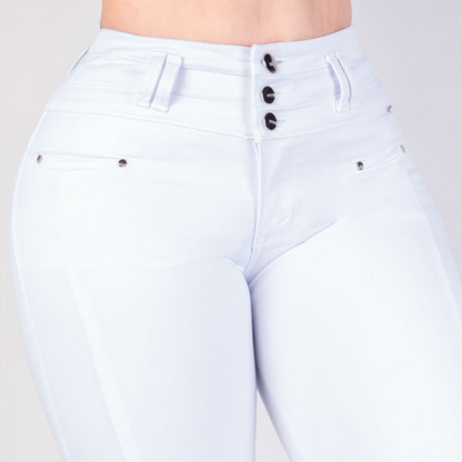 JEANS SKINNY LEVANTA COLA 40375