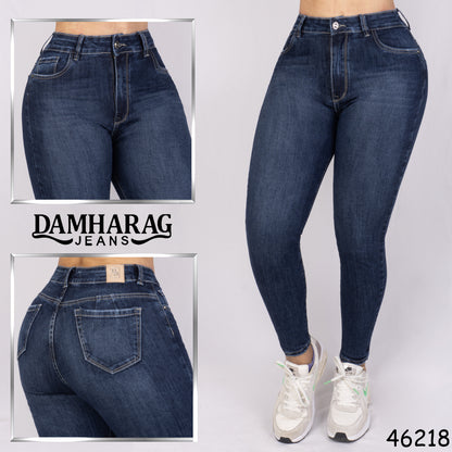 JEANS SKINNY LEVANTA COLA 46218