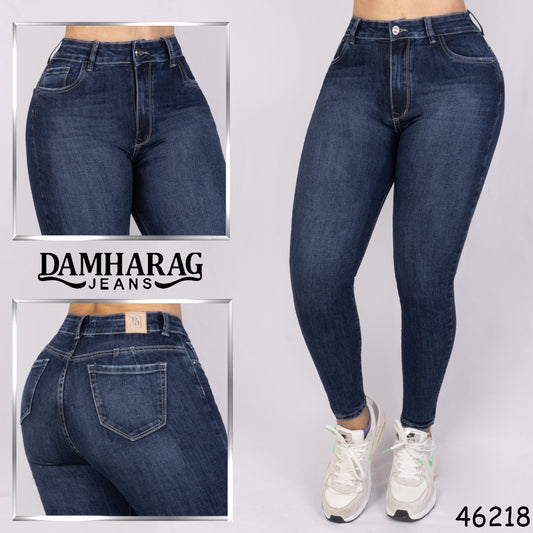 JEANS SKINNY LEVANTA COLA 46218