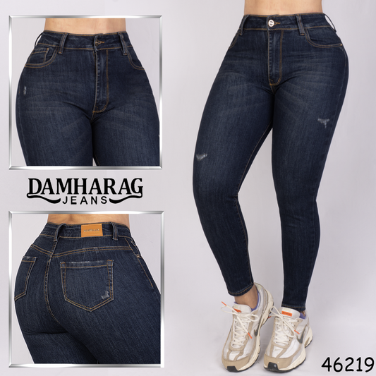 JEANS SKINNY LEVANTA COLA 46219