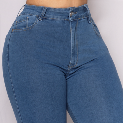 JEANS SKINNY LEVANTA COLA 46224