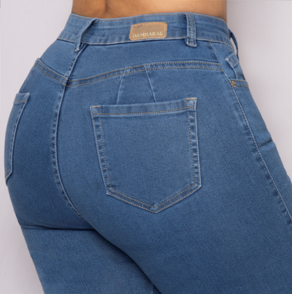 JEANS SKINNY LEVANTA COLA 46224