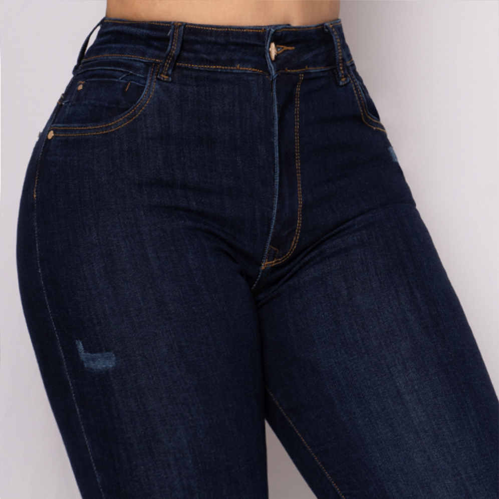 JEANS SKINNY LEVANTA COLA 46228