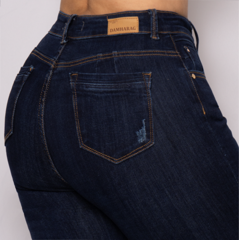 JEANS SKINNY LEVANTA COLA 46228
