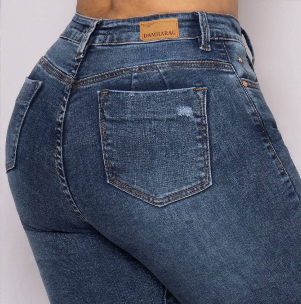 JEANS SKINNY LEVANTA COLA 46229