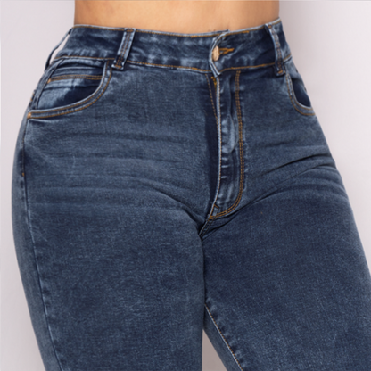 JEANS SKINNY LEVANTA COLA 46234