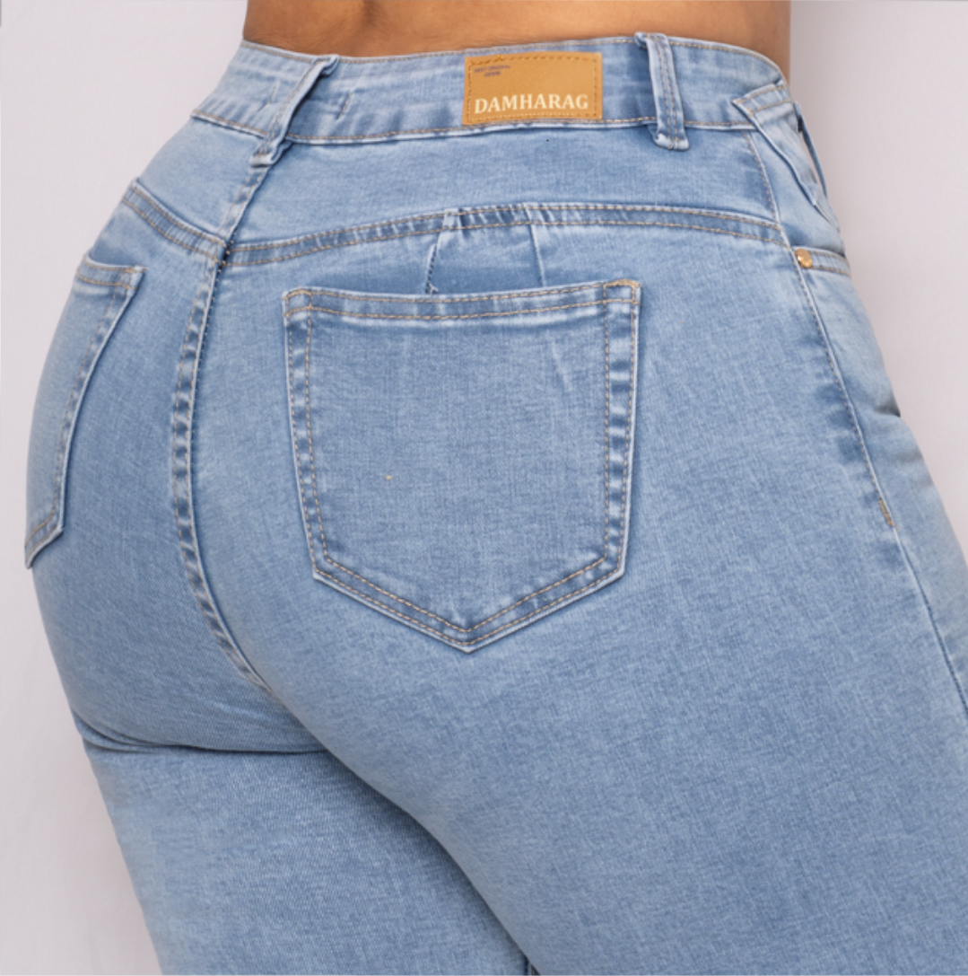 JEANS SKINNY LEVANTA COLA 46235