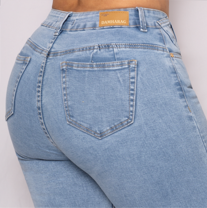 JEANS SKINNY LEVANTA COLA 46235