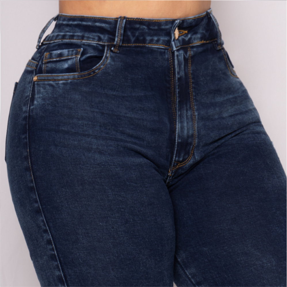 JEANS SKINNY LEVANTA COLA 46240