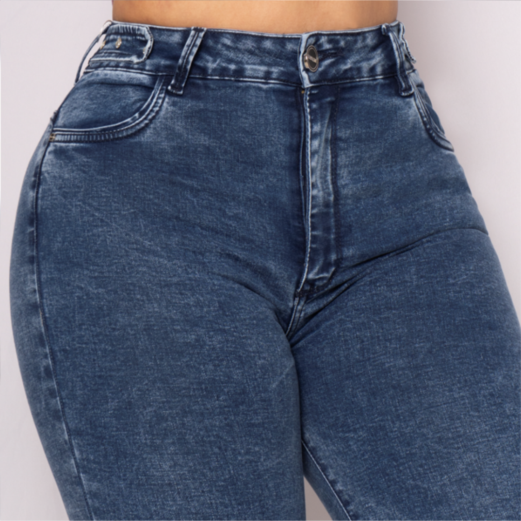 JEANS SKINNY LEVANTA COLA 46241