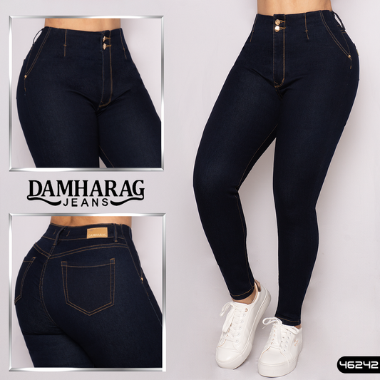 JEANS SKINNY LEVANTA COLA 46242