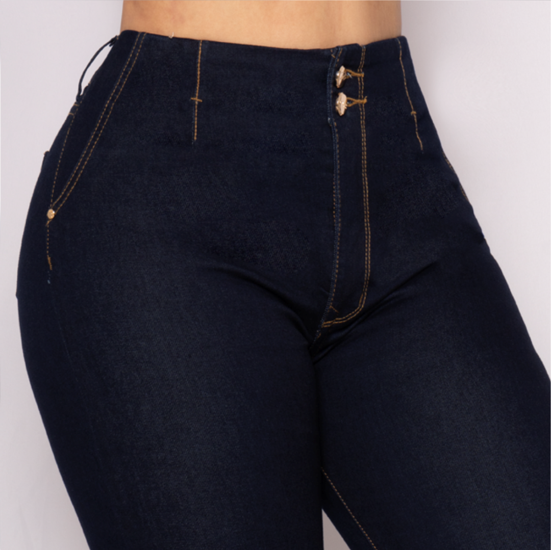 JEANS SKINNY LEVANTA COLA 46242