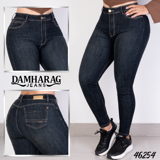 JEANS SKINNY LEVANTA COLA 46254