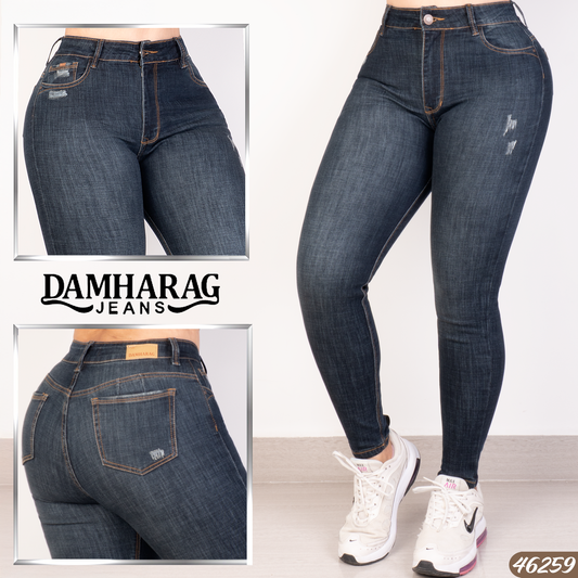 JEANS SKINNY LEVANTA COLA 46259