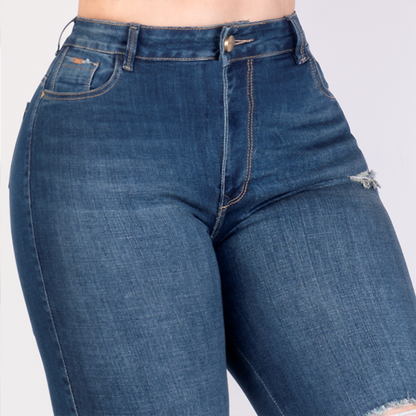 JEANS SKINNY LEVANTA COLA 46261