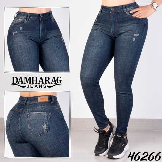 JEANS SKINNY LEVANTA COLA 46266