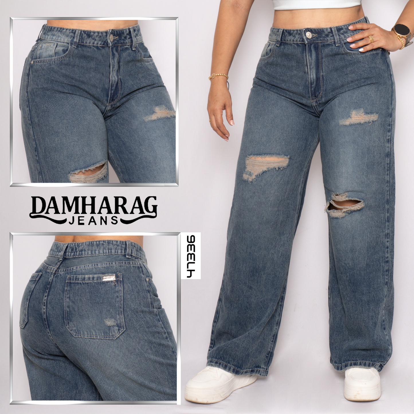 JEANS STRAIGTH LEVANTA COLA 47336