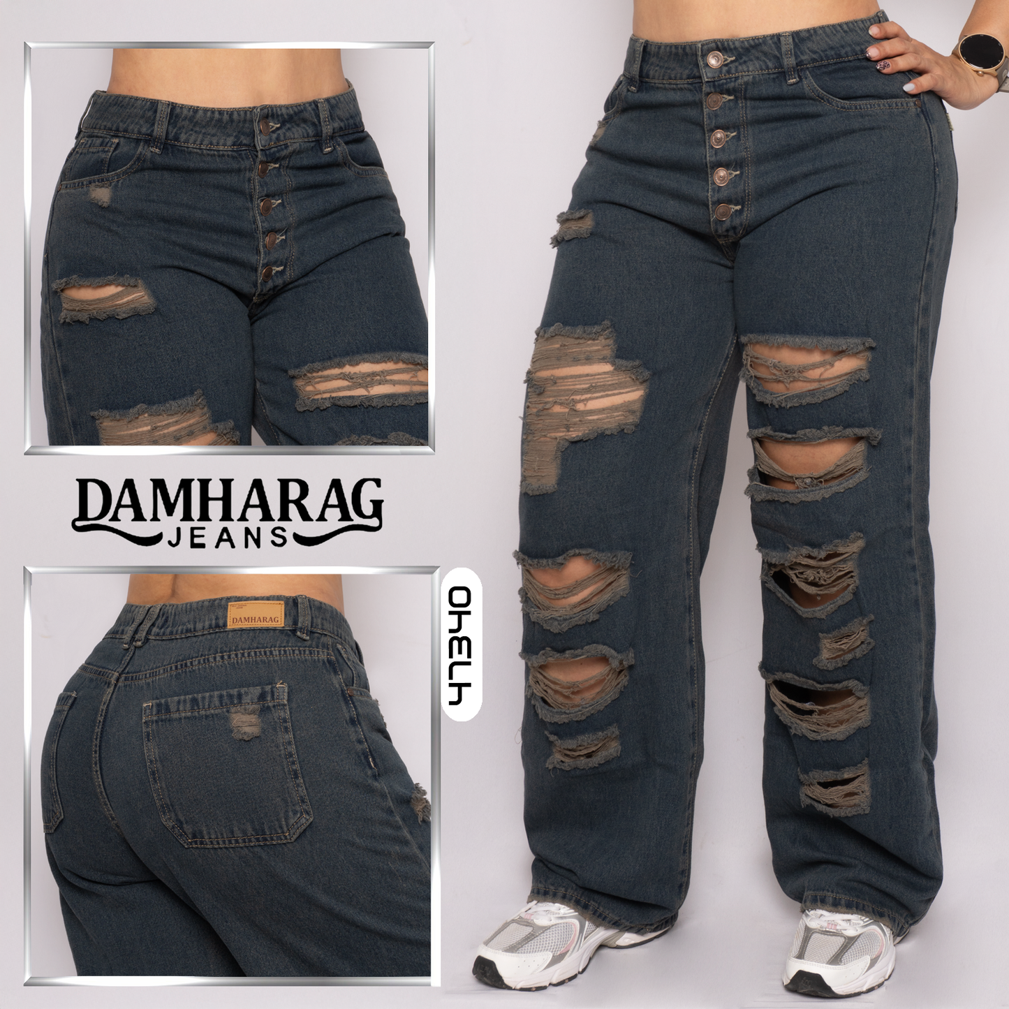 JEANS STRAIGTH LEVANTA COLA 47340