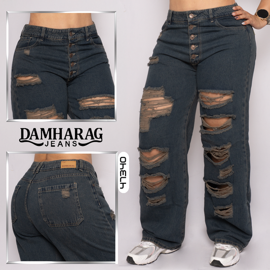 JEANS STRAIGTH LEVANTA COLA 47340