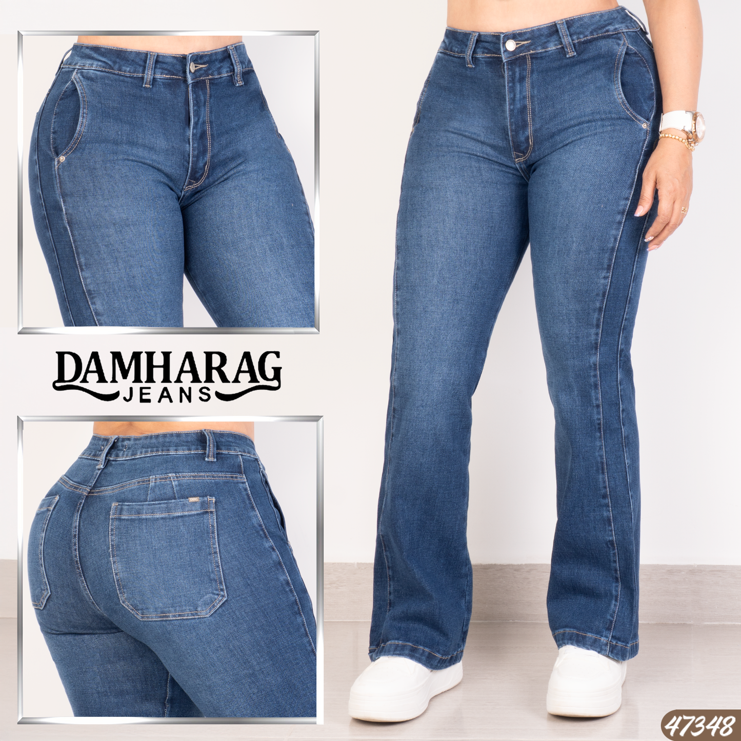 JEANS BOOT CUT LEVANTA COLA 47348
