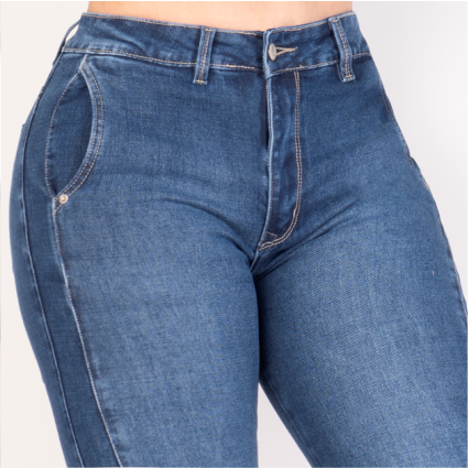JEANS BOOT CUT LEVANTA COLA 47348