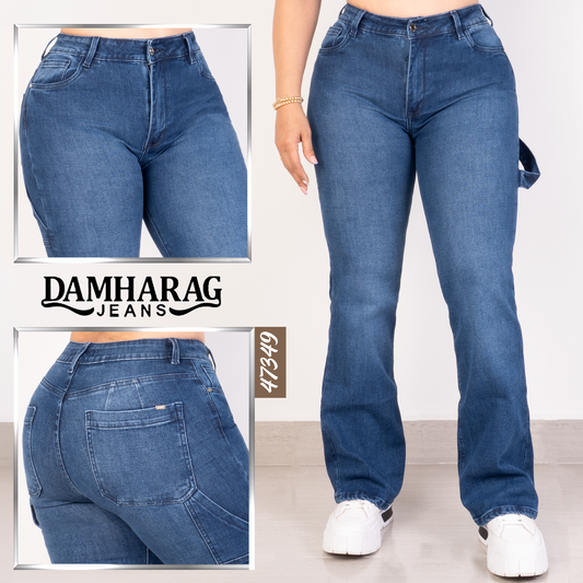 JEANS BOOT CUT LEVANTA COLA 47349