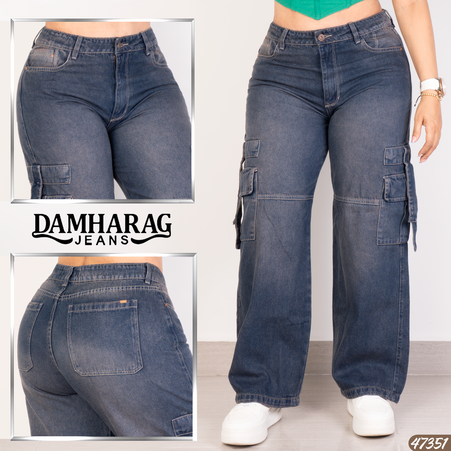 JEANS CARGO LEVANTA COLA 47351