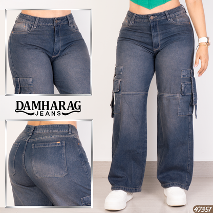 JEANS CARGO LEVANTA COLA 47351