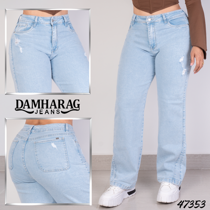 JEANS STRAIGTH LEVANTA COLA 47353
